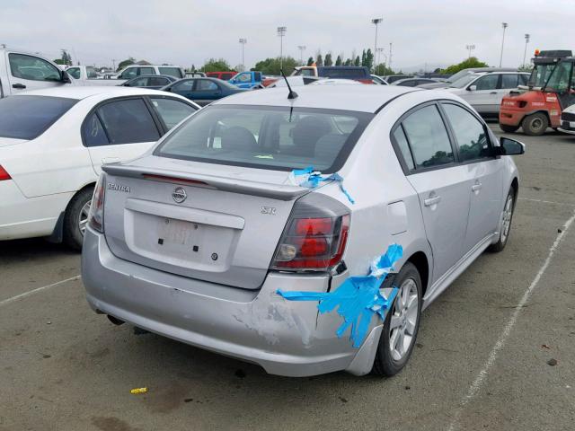 3N1AB6AP4AL701919 - 2010 NISSAN SENTRA 2.0 SILVER photo 4