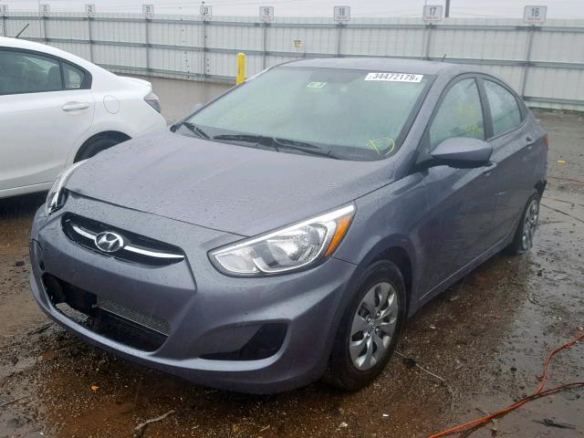 KMHCT4AE3HU313100 - 2017 HYUNDAI ACCENT SE GRAY photo 2