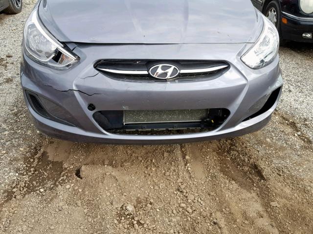 KMHCT4AE3HU313100 - 2017 HYUNDAI ACCENT SE GRAY photo 9