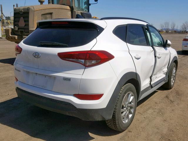 KM8J33A48JU607980 - 2018 HYUNDAI TUCSON SEL WHITE photo 4