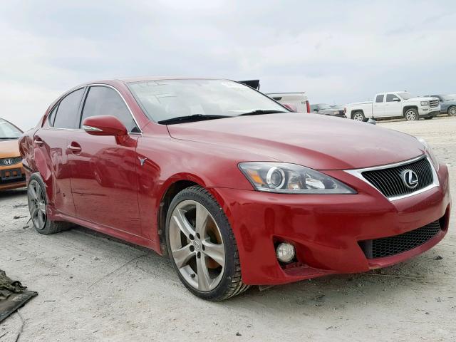 JTHBF5C20B5149417 - 2011 LEXUS IS 250 RED photo 1