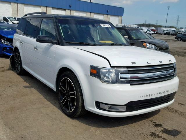 2FMHK6C80FBA08863 - 2015 FORD FLEX SEL WHITE photo 1