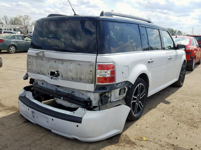 2FMHK6C80FBA08863 - 2015 FORD FLEX SEL WHITE photo 4