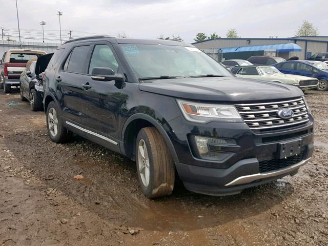 1FM5K8DH3GGA50581 - 2016 FORD EXPLORER X BLACK photo 1