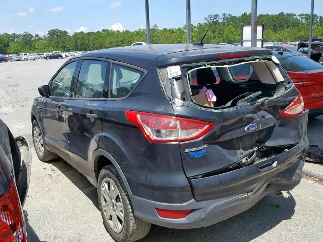 1FMCU0F72DUB68416 - 2013 FORD ESCAPE S BLACK photo 3