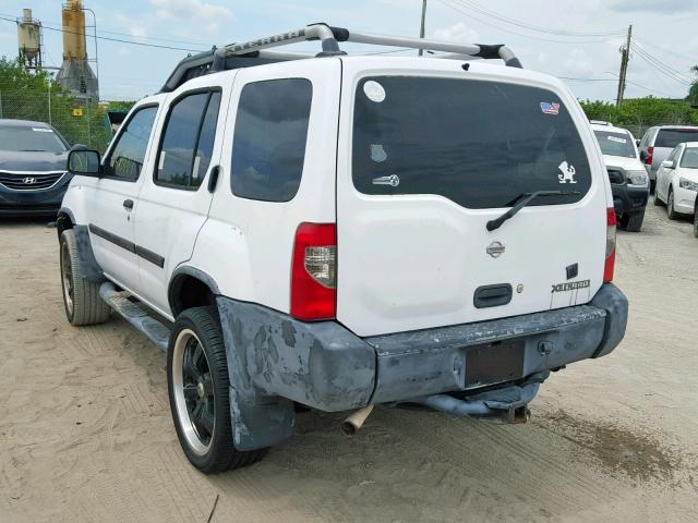 5N1ED28T91C584950 - 2001 NISSAN XTERRA XE WHITE photo 3