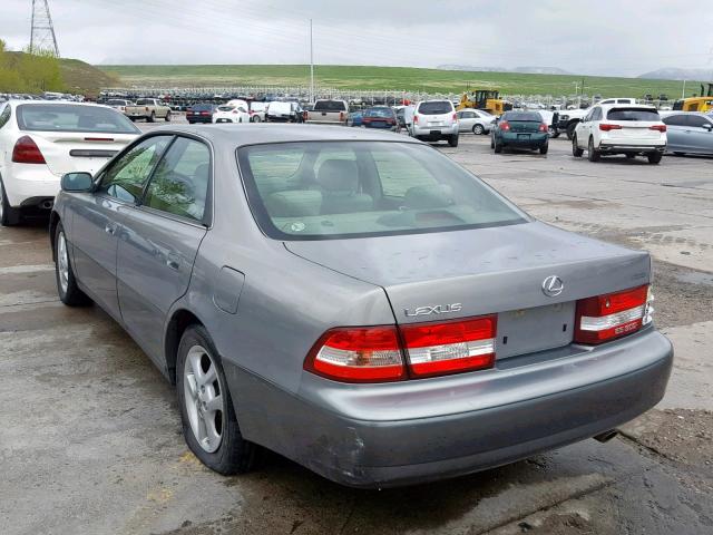 JT8BF28G710293125 - 2001 LEXUS ES 300 GRAY photo 3