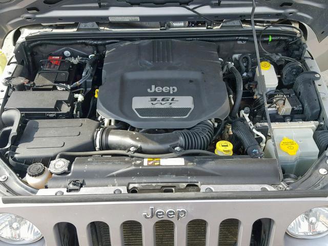 1C4AJWAG5DL706367 - 2013 JEEP WRANGLER S GRAY photo 7