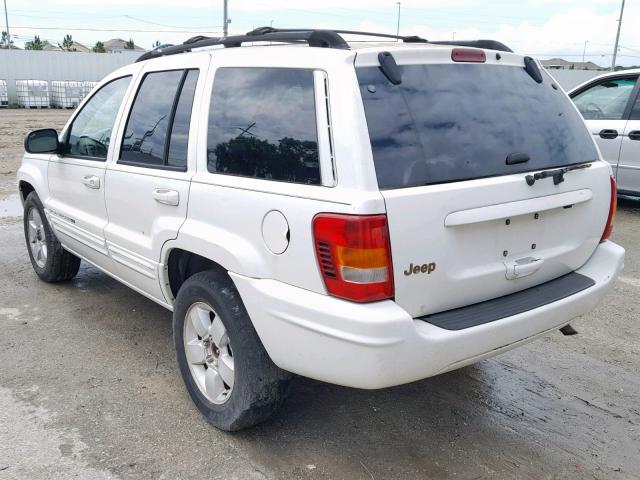 1J4GX58S61C563769 - 2001 JEEP GRAND CHER WHITE photo 3