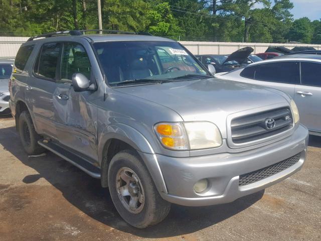 5TDZT34A32S071289 - 2002 TOYOTA SEQUOIA SR SILVER photo 1