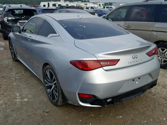 JN1CV7EKXHM110076 - 2017 INFINITI Q60 BASE SILVER photo 3