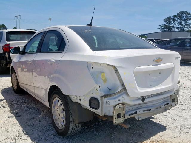 1G1JA5SH0E4161393 - 2014 CHEVROLET SONIC LS 白色 照片 3