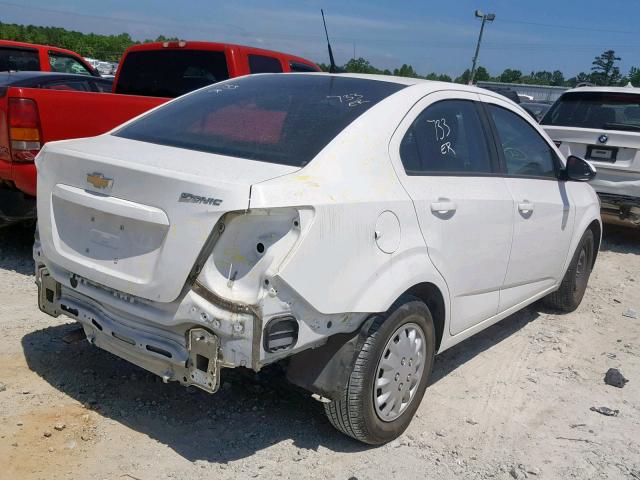 1G1JA5SH0E4161393 - 2014 CHEVROLET SONIC LS 白色 照片 4