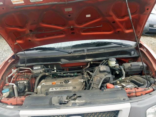 5J6YH27674L034775 - 2004 HONDA ELEMENT EX ORANGE photo 7