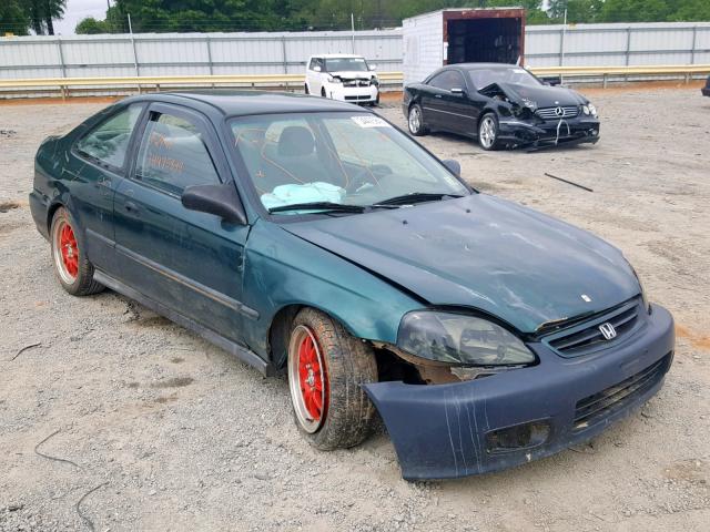 1HGEJ6129XL012552 - 1999 HONDA CIVIC DX GREEN photo 1