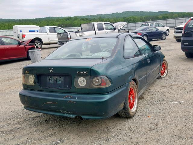 1HGEJ6129XL012552 - 1999 HONDA CIVIC DX GREEN photo 4