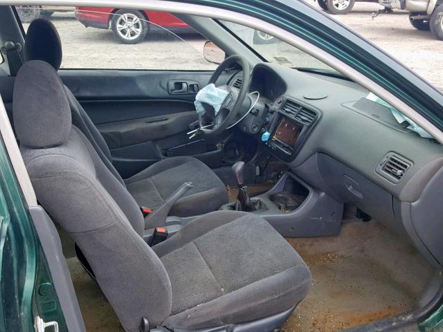 1HGEJ6129XL012552 - 1999 HONDA CIVIC DX GREEN photo 5