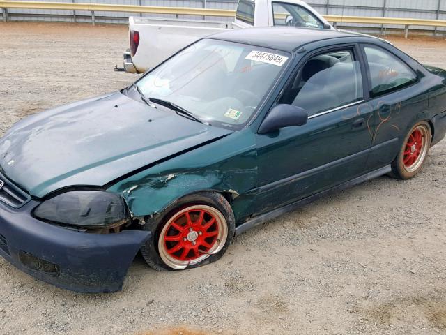 1HGEJ6129XL012552 - 1999 HONDA CIVIC DX GREEN photo 9