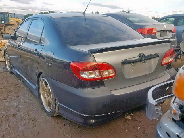 2T1BY32E66C550541 - 2006 TOYOTA COROLLA XR BLACK photo 3