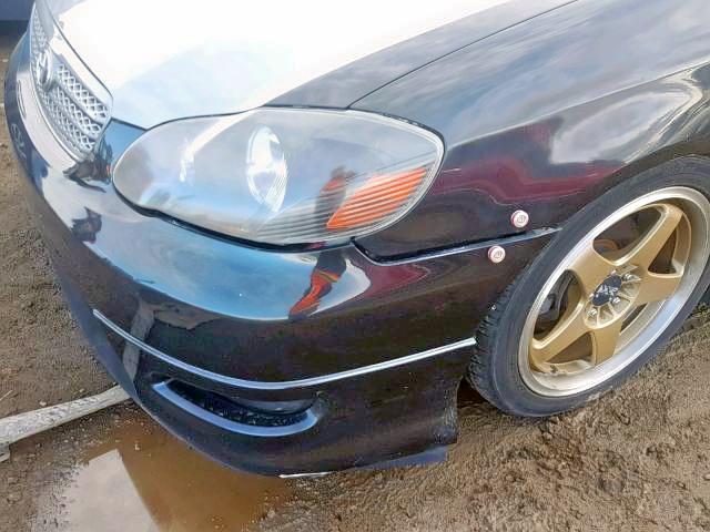 2T1BY32E66C550541 - 2006 TOYOTA COROLLA XR BLACK photo 9