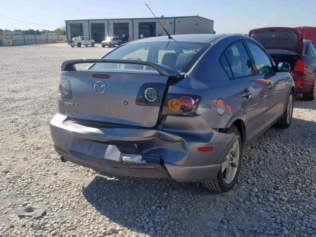 JM1BK323851271689 - 2005 MAZDA 3 S GRAY photo 4