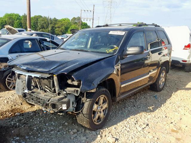 1J8HR58N76C287004 - 2006 JEEP GRAND CHER BLACK photo 2