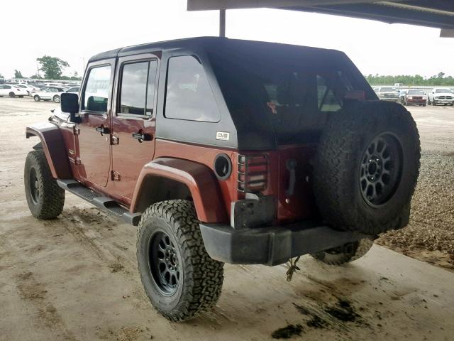 1J4GB591X7L118903 - 2007 JEEP WRANGLER S RED photo 3