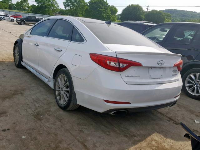 5NPE34AF9FH171901 - 2015 HYUNDAI SONATA SPO WHITE photo 3