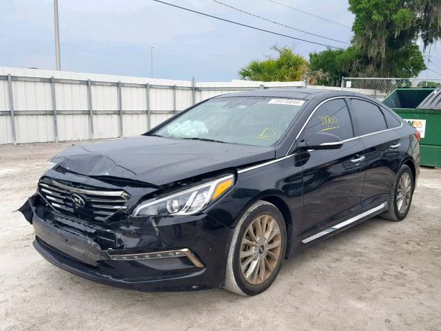 5NPE34AF2FH132213 - 2015 HYUNDAI SONATA SPO BLACK photo 2