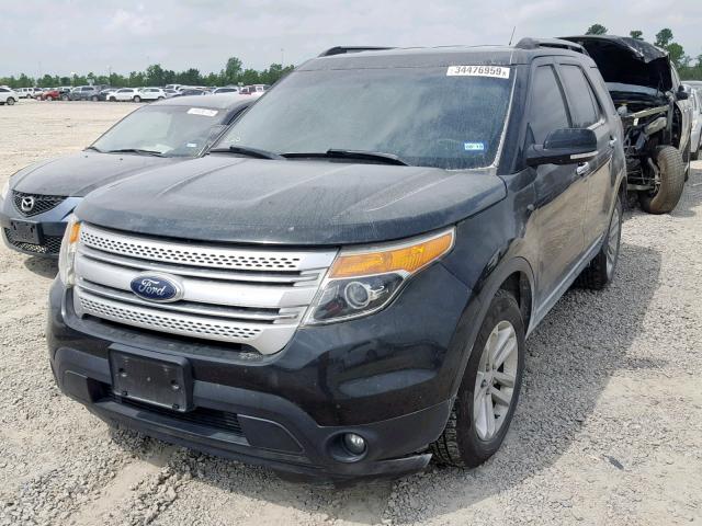 1FM5K7D81EGB09361 - 2014 FORD EXPLORER X BLACK photo 2