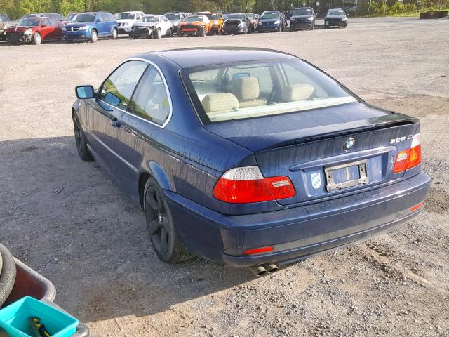 WBABD33434JY98118 - 2004 BMW 325 CI BLUE photo 3