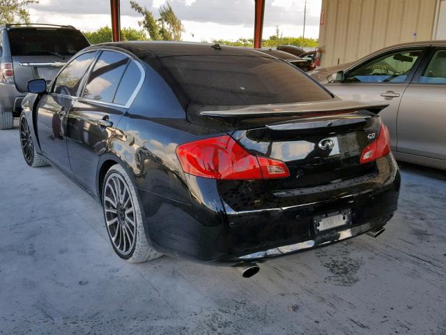 JN1CV6AP1CM933614 - 2012 INFINITI G37 BASE BLACK photo 3