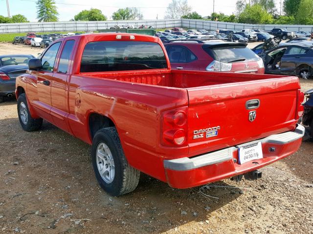 1D5HE52NX6S501595 - 2006 DODGE DAKOTA LAR RED photo 3