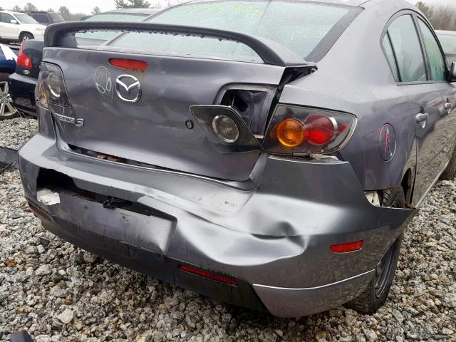 JM1BK123251250468 - 2005 MAZDA 3 S GRAY photo 9