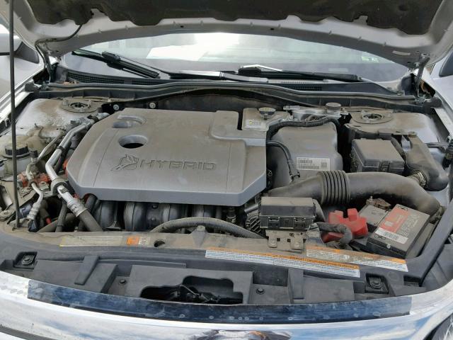 3FADP0L38BR335146 - 2011 FORD FUSION HYB SILVER photo 7