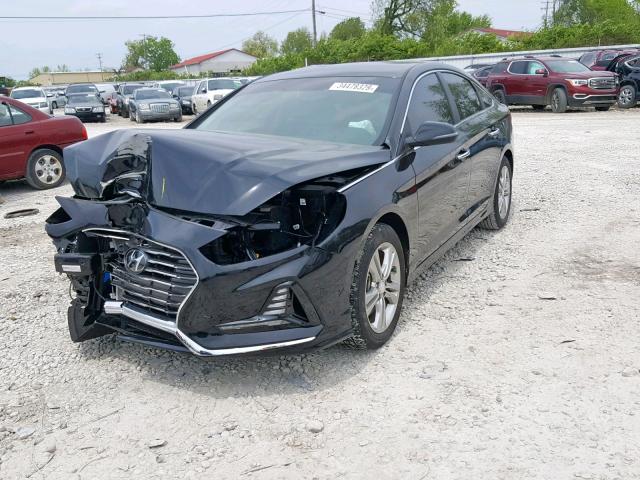 5NPE34AF4JH628669 - 2018 HYUNDAI SONATA SPO BLACK photo 2