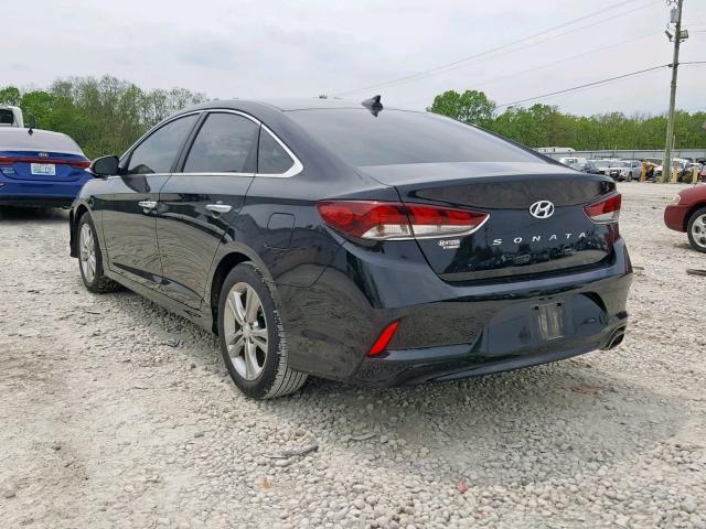 5NPE34AF4JH628669 - 2018 HYUNDAI SONATA SPO BLACK photo 3