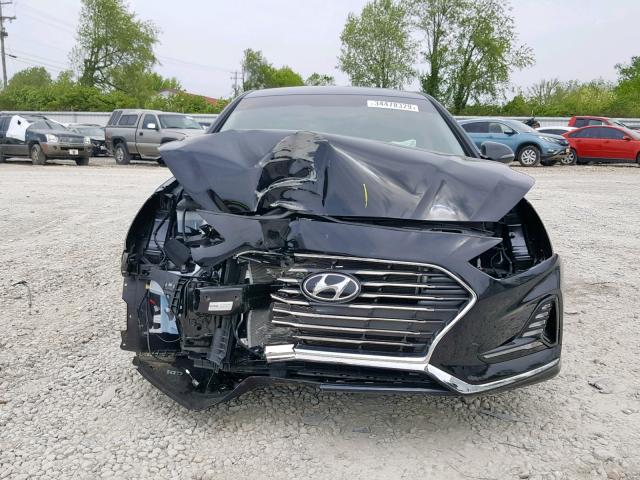 5NPE34AF4JH628669 - 2018 HYUNDAI SONATA SPO BLACK photo 9