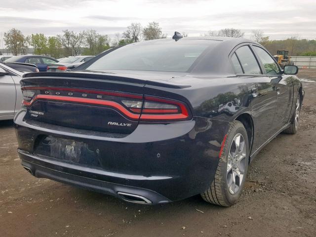 2C3CDXJGXGH341860 - 2016 DODGE CHARGER SX BLACK photo 4