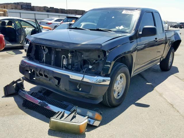 1GCCS196X68212502 - 2006 CHEVROLET COLORADO BLACK photo 2