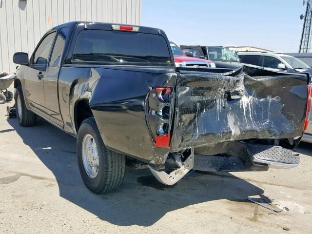 1GCCS196X68212502 - 2006 CHEVROLET COLORADO BLACK photo 3