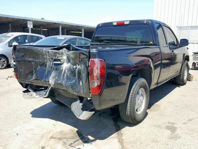 1GCCS196X68212502 - 2006 CHEVROLET COLORADO BLACK photo 4