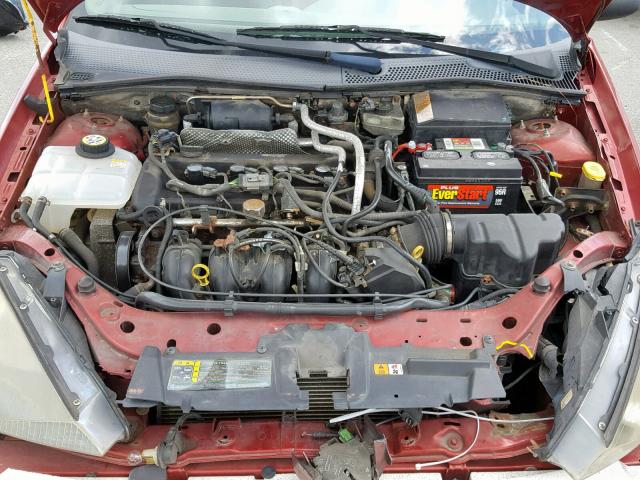 3FAFP37Z43R170383 - 2003 FORD FOCUS ZX5 RED photo 7