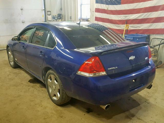 2G1WD58C179127441 - 2007 CHEVROLET IMPALA SUP Көк фото 3