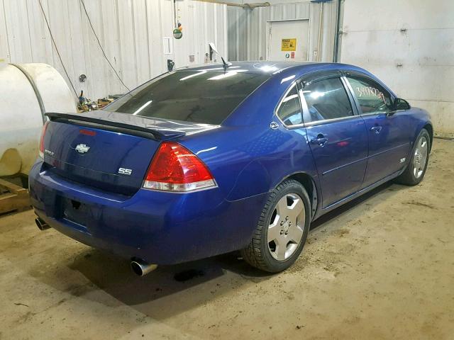2G1WD58C179127441 - 2007 CHEVROLET IMPALA SUP Көк фото 4