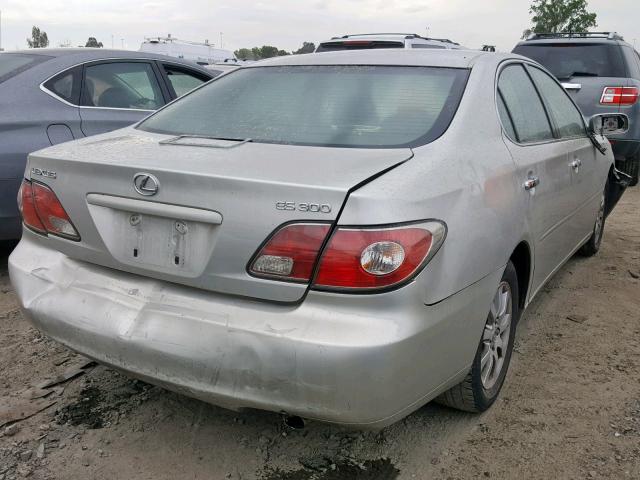 JTHBF30G236018926 - 2003 LEXUS ES 300 SILVER photo 4