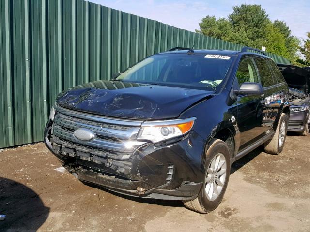 2FMDK3GC2DBC05641 - 2013 FORD EDGE SE BLACK photo 2