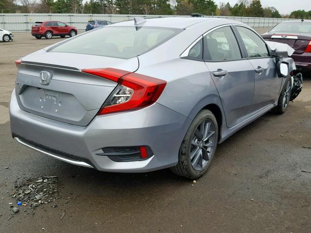 JHMFC1F77KX005538 - 2019 HONDA CIVIC EXL SILVER photo 4