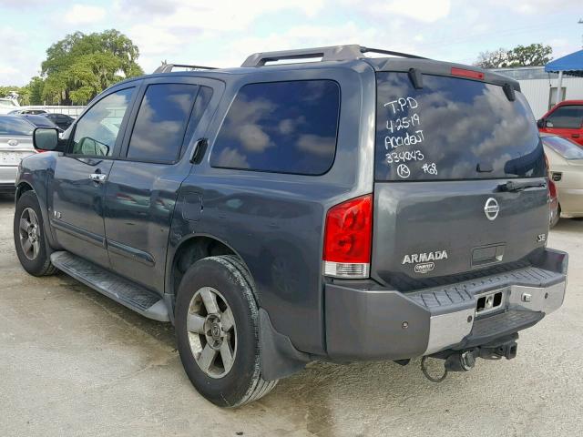 5N1AA08A26N742776 - 2006 NISSAN ARMADA SE GRAY photo 3