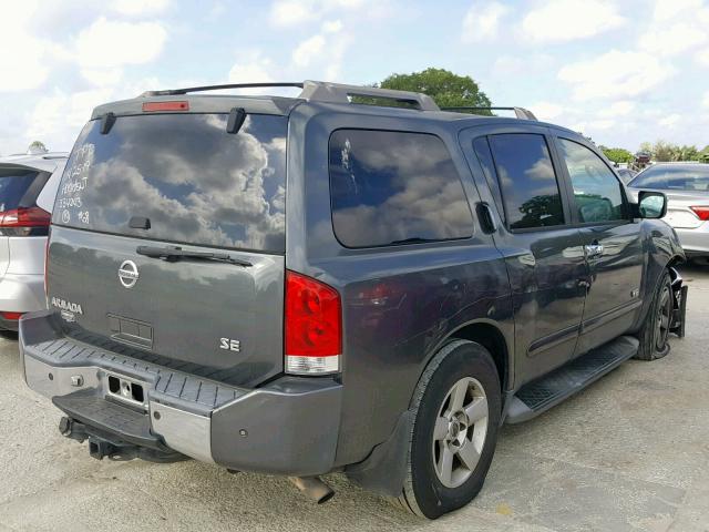 5N1AA08A26N742776 - 2006 NISSAN ARMADA SE GRAY photo 4